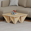 Tavolino da salotto Diamond quadrato rovere