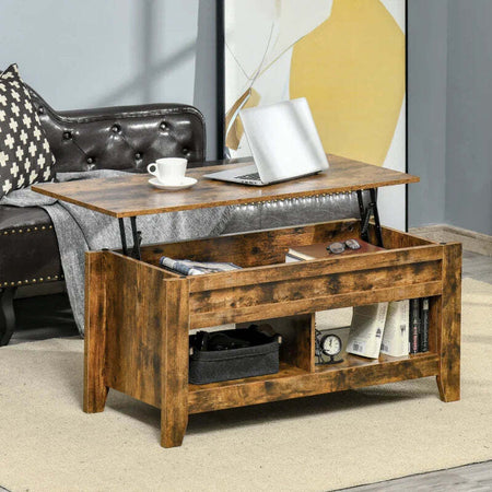Tavolino-da-Salotto-in-Stile-Industriale-con-Vano-Contenitore-e-Piano-Sollevabile-in-Legno,-105x50x49cm,-Marrone-Rustico-TF9839-135CFTF9