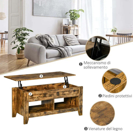 Tavolino-da-Salotto-in-Stile-Industriale-con-Vano-Contenitore-e-Piano-Sollevabile-in-Legno,-105x50x49cm,-Marrone-Rustico-TF9839-135CFTF9