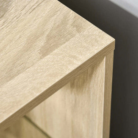Tavolino-da-Salotto-Moderno-e-Multiuso-in-Legno-e-Vetro-per-Soggiorno-o-Camera,-40x40x56cm-BG7839-120NDBG7