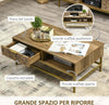Tavolino-da-Salotto-Rettangolare-con-Cassetto-e-2-Ripiani-Aperti,-100x59x42.8cm-KW4839-368KW4