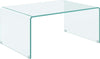 Tavolino fisso, in vetro trasparente, per arredamento interni Casa e cucina/Arredamento/Studio/Mobiletti e credenze/Credenze Decor Space - Altamura, Commerciovirtuoso.it