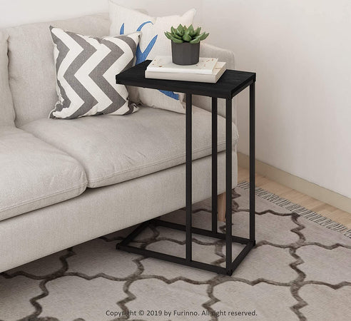 Tavolino laterale da divano in metallo con piano in legno h 58 cm Casa e cucina/Arredamento/Soggiorno/Tavoli e tavolini/Console e tavoli da divano Decor Space - Altamura, Commerciovirtuoso.it