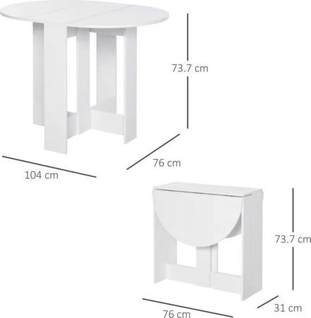 Tavolino-Pieghevole-Pranzo-Tavolo-Consolle-in-Legno-Salvaspazio-per-2-Persone,-Arredamento-Cucina-e-Soggiorno,-Bianco-TU2835-319TU2