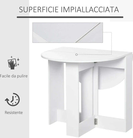 Tavolino-Pieghevole-Pranzo-Tavolo-Consolle-in-Legno-Salvaspazio-per-2-Persone,-Arredamento-Cucina-e-Soggiorno,-Bianco-TU2835-319TU2