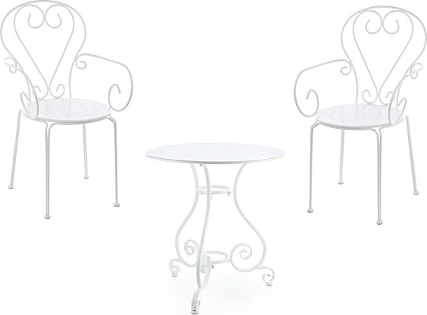 Tavolino tondo Etienne colorato in acciaio da giardino e bar per esterno Giardino e giardinaggio/Arredamento da giardino e accessori/Tavoli e tavolini/Tavoli standard Decor Space - Altamura, Commerciovirtuoso.it
