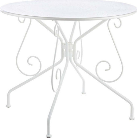 Tavolino tondo Etienne colorato in acciaio da giardino e bar per esterno Giardino e giardinaggio/Arredamento da giardino e accessori/Tavoli e tavolini/Tavoli standard Decor Space - Altamura, Commerciovirtuoso.it