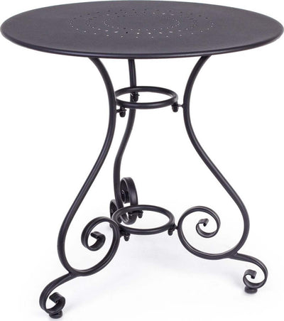 Tavolino tondo Etienne colorato in acciaio da giardino e bar per esterno Giardino e giardinaggio/Arredamento da giardino e accessori/Tavoli e tavolini/Tavoli standard Decor Space - Altamura, Commerciovirtuoso.it