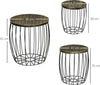 Tavolino,Set-da-Giardino-Esterno,-3-Tavolini-da-Balcone-Impilabili,-Arredamento-da-Giardino-Stile-Industriale-in-Metallo-Nero-JH384B-488JH3