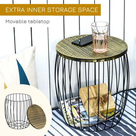 Tavolino,Set-da-Giardino-Esterno,-3-Tavolini-da-Balcone-Impilabili,-Arredamento-da-Giardino-Stile-Industriale-in-Metallo-Nero-JH384B-488JH3