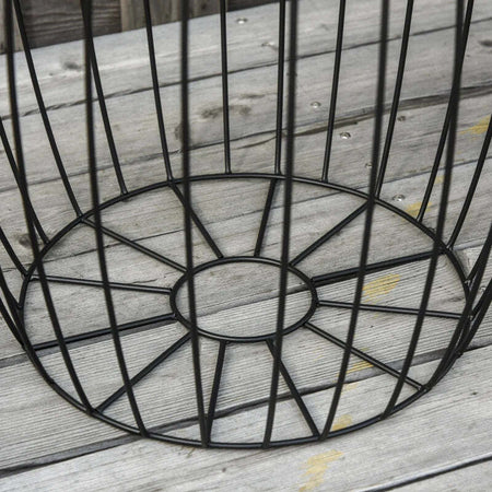 Tavolino,Set-da-Giardino-Esterno,-3-Tavolini-da-Balcone-Impilabili,-Arredamento-da-Giardino-Stile-Industriale-in-Metallo-Nero-JH384B-488JH3