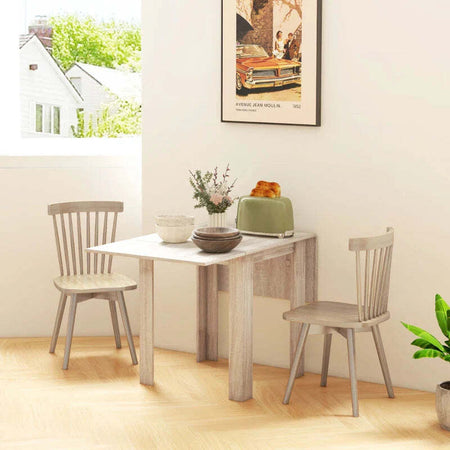 Tavolo-a-Ribalta-per-4-Persone-max-Impermeabile-e-Antigraffio,-in-Truciolato,-140x70x75-cm,-color-Rovere-WT883A-110V80AKWT8
