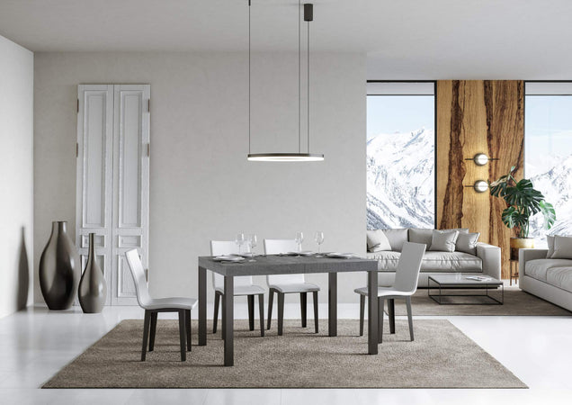 Tavolo-allungabile-90x120/224-cm-Everyday-telaio-Antracite