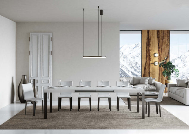 Tavolo-allungabile-90x120/224-cm-Everyday-telaio-Antracite