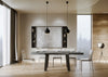 Tavolo-allungabile-90x130/390-cm-Bridge-telaio-Antracite-Itamoby