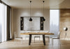 Tavolo-allungabile-90x130/390-cm-Bridge-telaio-Antracite-Itamoby