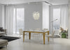 Tavolo-allungabile-90x160/420-cm-Flame-Evolution-telaio-Oro