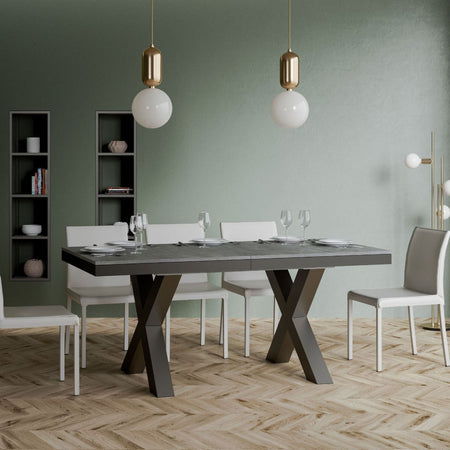 Tavolo-allungabile-90x160/420-cm-Traffic-Evolution-telaio-Antracite-Itamoby