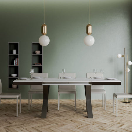 Tavolo-allungabile-90x160/420-cm-Traffic-Evolution-telaio-Antracite-Itamoby