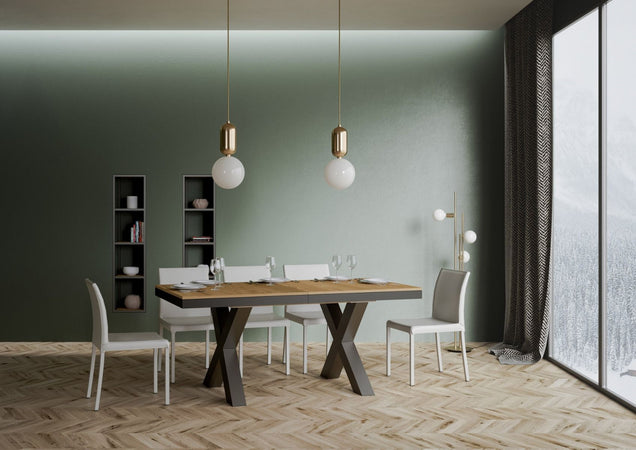 Tavolo-allungabile-90x160/420-cm-Traffic-Evolution-telaio-Antracite-Itamoby