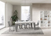 Tavolo-allungabile-90x180/284-cm-Naxy-Mix-piano-Bianco-Frassino---gambe-Noce-Itamoby
