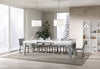 Tavolo-allungabile-90x180/284-cm-Naxy-Mix-piano-Bianco-Frassino---gambe-Noce-Itamoby