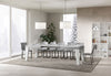 Tavolo-allungabile-90x180/284-cm-Naxy-Mix-piano-Bianco-Frassino---gambe-Noce-Itamoby