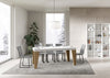 Tavolo-allungabile-90x180/284-cm-Naxy-Mix-piano-Bianco-Frassino---gambe-Noce-Itamoby