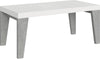Tavolo-allungabile-90x180/284-cm-Naxy-Mix-piano-Bianco-Frassino---gambe-Noce-Itamoby