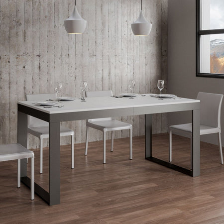 Tavolo-allungabile-90x180/284-cm-Tecno-Evolution-telaio-Antracite