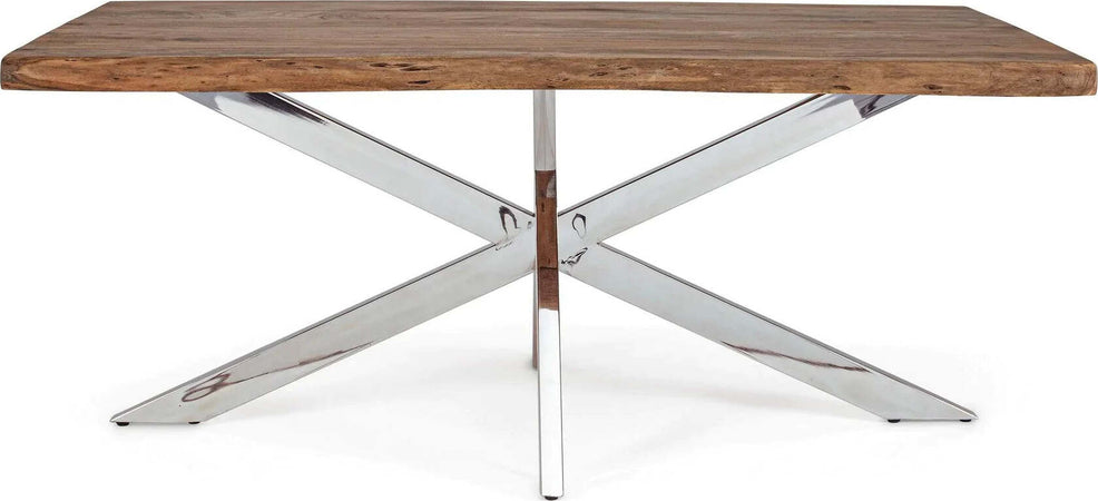 Tavolo allungabile Arkansas rettangolare, con gambe, in legno d'acacia da 180/260 cm Casa e cucina/Arredamento/Sala da pranzo/Tavoli da sala da pranzo Decor Space - Altamura, Commerciovirtuoso.it