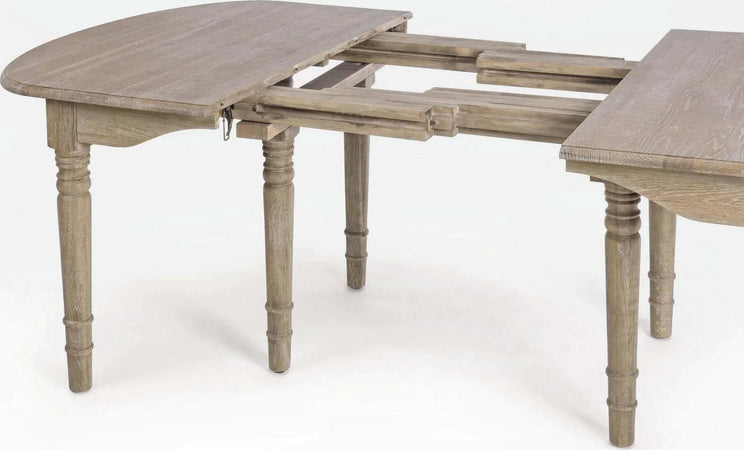 Tavolo allungabile Bedford rettangolare in legno massiccio di quercia europeo Casa e cucina/Arredamento/Sala da pranzo/Tavoli da sala da pranzo Decor Space - Altamura, Commerciovirtuoso.it