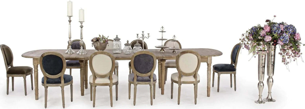 Tavolo allungabile Bedford rettangolare in legno massiccio di quercia europeo Casa e cucina/Arredamento/Sala da pranzo/Tavoli da sala da pranzo Decor Space - Altamura, Commerciovirtuoso.it
