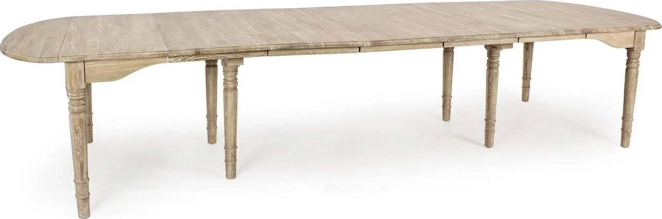 Tavolo allungabile Bedford rettangolare in legno massiccio di quercia europeo Casa e cucina/Arredamento/Sala da pranzo/Tavoli da sala da pranzo Decor Space - Altamura, Commerciovirtuoso.it