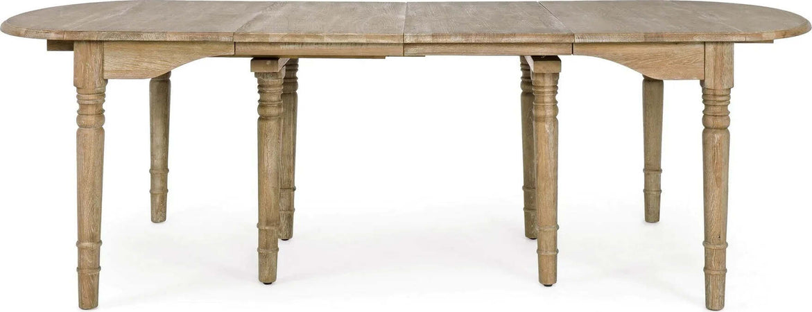 Tavolo allungabile Bedford rettangolare in legno massiccio di quercia europeo Casa e cucina/Arredamento/Sala da pranzo/Tavoli da sala da pranzo Decor Space - Altamura, Commerciovirtuoso.it