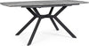 Tavolo allungabile Dominik con gambe in acciaio verniciato, piano in MDF ricoperto Casa e cucina/Arredamento/Sala da pranzo/Tavoli da sala da pranzo Decor Space - Altamura, Commerciovirtuoso.it