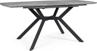 Tavolo allungabile Dominik con gambe in acciaio verniciato, piano in MDF ricoperto Casa e cucina/Arredamento/Sala da pranzo/Tavoli da sala da pranzo Decor Space - Altamura, Commerciovirtuoso.it