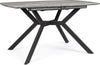 Tavolo allungabile Dominik con gambe in acciaio verniciato, piano in MDF ricoperto Casa e cucina/Arredamento/Sala da pranzo/Tavoli da sala da pranzo Decor Space - Altamura, Commerciovirtuoso.it