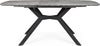 Tavolo allungabile Dominik con gambe in acciaio verniciato, piano in MDF ricoperto Casa e cucina/Arredamento/Sala da pranzo/Tavoli da sala da pranzo Decor Space - Altamura, Commerciovirtuoso.it
