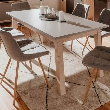 Tavolo allungabile H Epik 50A colore rovere grigio 160x90x75