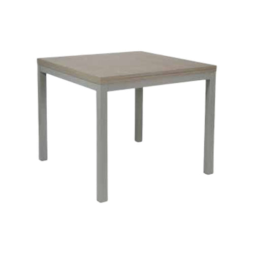 Tavolo allungabile Monster 90x90 struttura alluminio e piano larice grigio