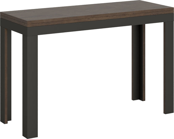 Tavolo-apribile-120/200x45/90-cm-Linea-Double-telaio-Antracite