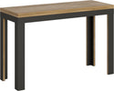 Tavolo-apribile-120/200x45/90-cm-Linea-Double-telaio-Antracite