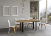 Tavolo-apribile-120/200x45/90-cm-Linea-Double-telaio-Antracite