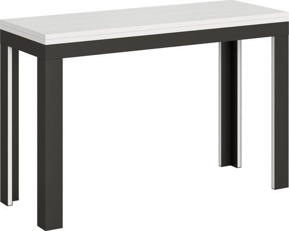 Tavolo-apribile-120/200x45/90-cm-Linea-Double-telaio-Antracite