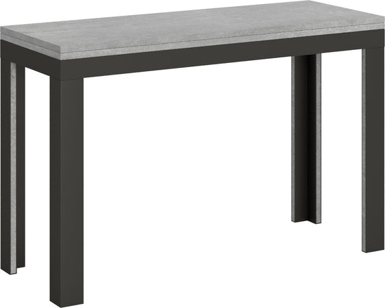 Tavolo-apribile-120/200x45/90-cm-Linea-Double-telaio-Antracite