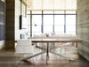 Tavolo Arkansas rettangolare, con gambe, in legno d'acacia da 220 cm Casa e cucina/Arredamento/Sala da pranzo/Tavoli da sala da pranzo Decor Space - Altamura, Commerciovirtuoso.it