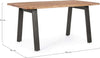 Tavolo Aron rettangolare, con gambe in acciaio, piano in legno di acacia, stile moderno Casa e cucina/Arredamento/Sala da pranzo/Tavoli da sala da pranzo Decor Space - Altamura, Commerciovirtuoso.it