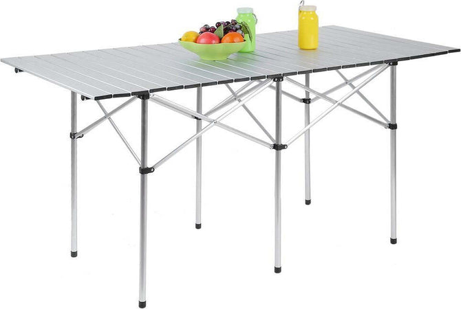 Tavolo-Arrotolabile-in-Alluminio-70-X-140-x-70-Picnic-Campeggio-Giardino-Casa