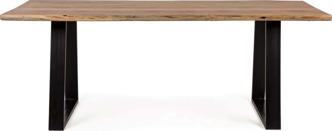 Tavolo Artur rettangolare, con gambe, in legno di acacia da 200 x 95 cm Casa e cucina/Arredamento/Sala da pranzo/Tavoli da sala da pranzo Decor Space - Altamura, Commerciovirtuoso.it
